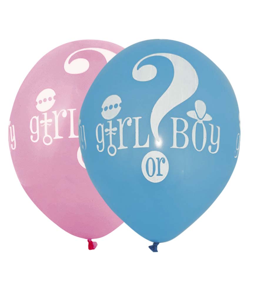 Шарики латексные 12" (30см) "Girl or Boy?" 5-стр. Pelican 10шт Разноцветный Pelican (827005)