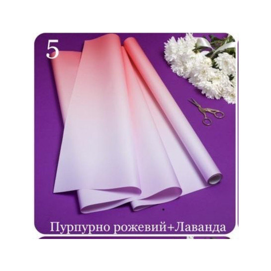 Пленка перламутровая Pastel Diamont silk Gradient, 60см х 7м Розовый Unison (PPG-5)