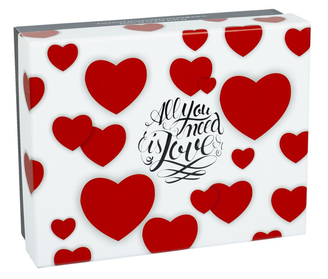 Подарункова коробка C210-39, прямокутна all you meea is love, 24х19х8cm (C210-39  №1)