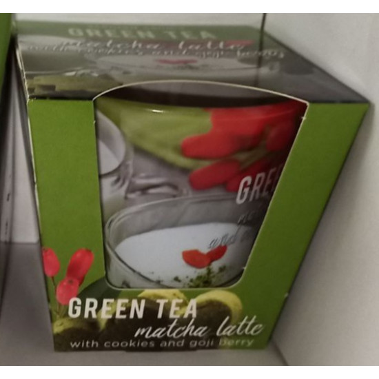 Свеча ароматическая "Green Tea" "Зеленый чай"(матча латте) (56434)