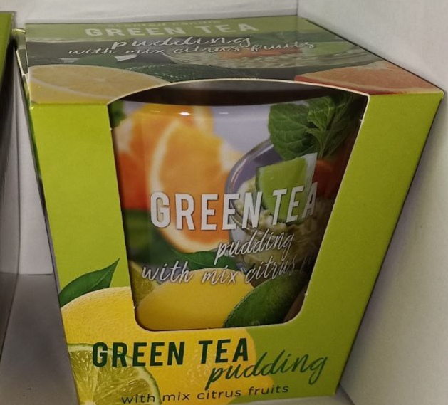 Свеча ароматическая "Green Tea" "Зеленый чай" (Пудинг) (56427)