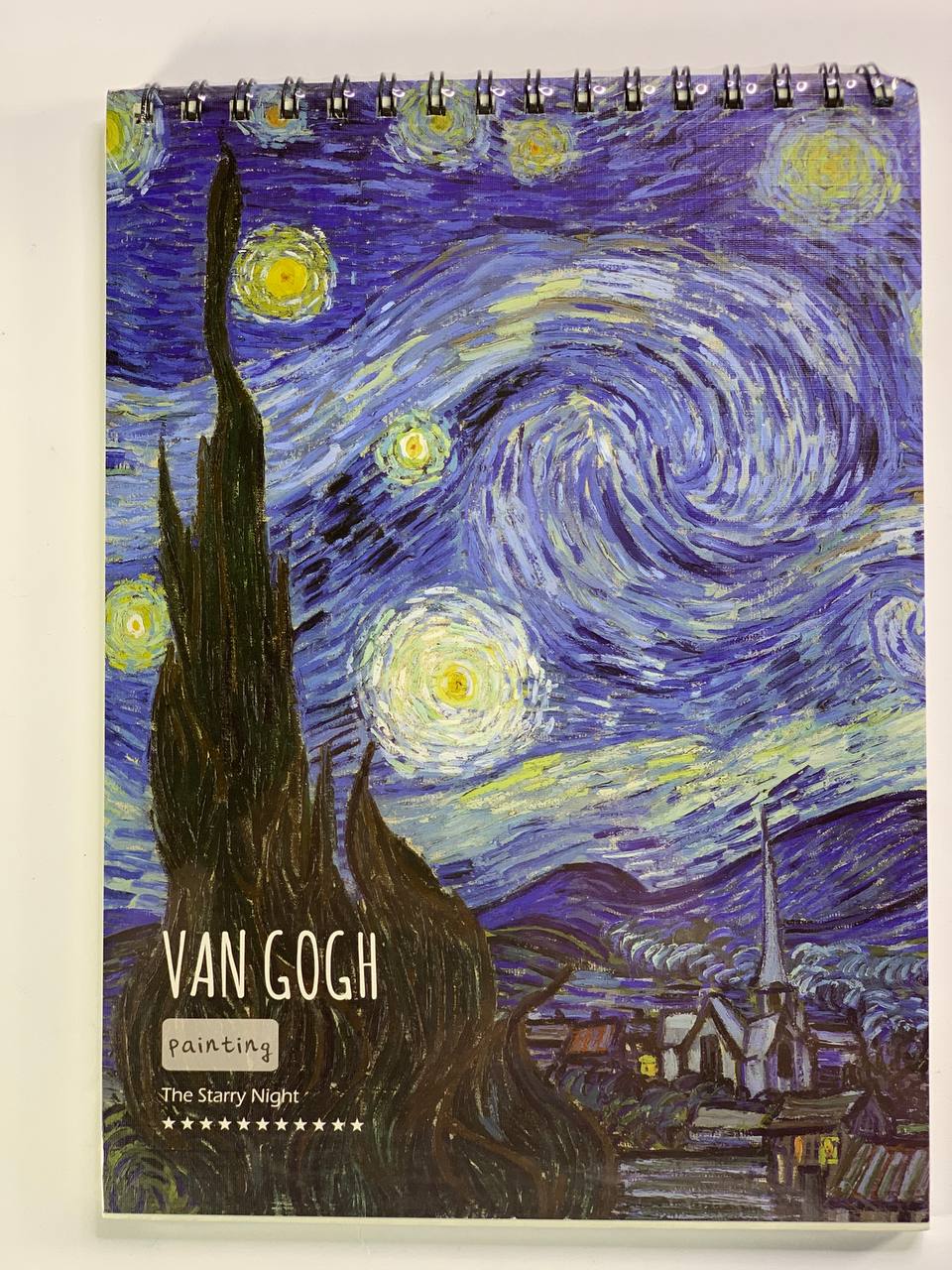 Скетч-бук на спірали 45л А4 100г/м² "Ван Гог" Різнокольоровий Unison (444)