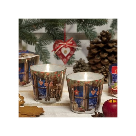 Свічка ароматизована Bartek Candles Charming Christmas Gingerbread 8 см Різнокольоровий Bartek Candles (40006 Gingerbread)