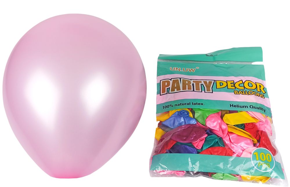 Кульки Balloons 10' (26 см), "Party decor" асорті, 100шт/уп Різнокольоровий Без бренду (10100-01)