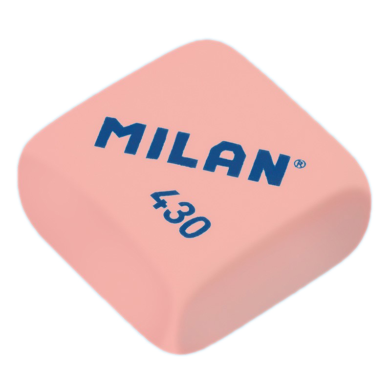 Гумка квадратна  "TM MILAN" 2,8x2,8x1,3смсм, mix (430CMM)