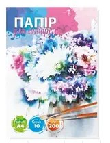 Бумага для акварели А4 10 листов акварельная бумага 200 г/м² Unison (19В-001)