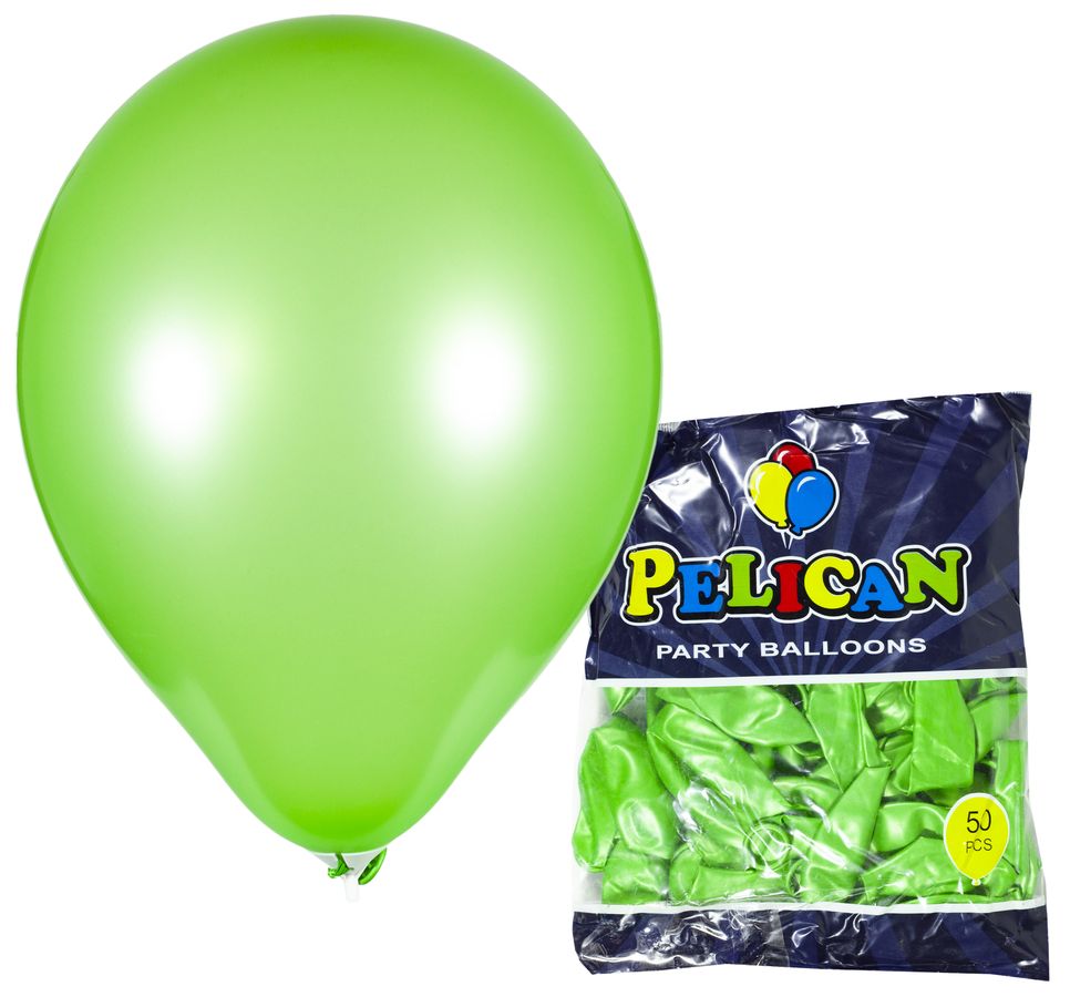 Кульки Pelican 10 '(26 см), перламутр зелений , 50шт / уп Зелений Pelican (811713/1050-713)