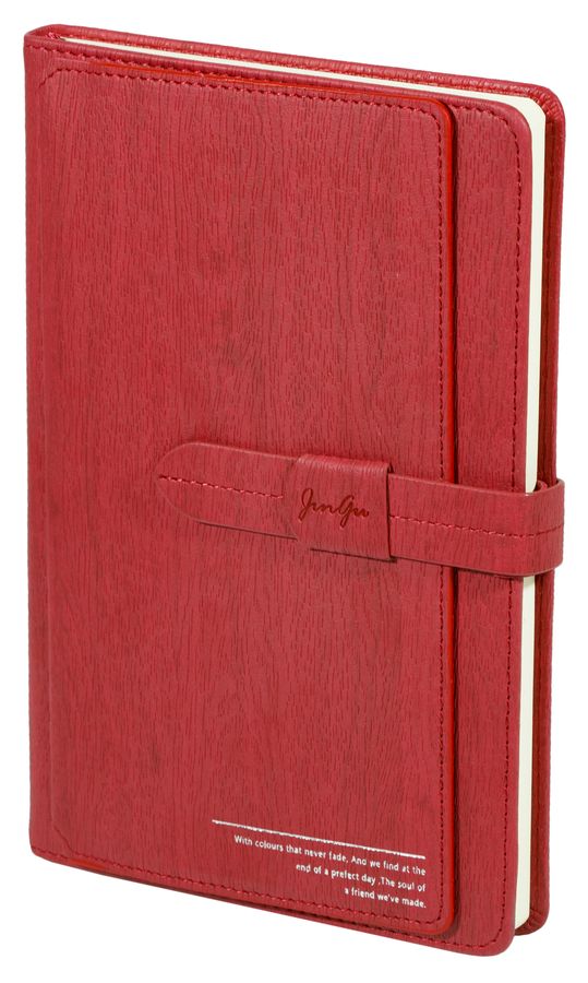 Блокнот JGPB51121-6078 подарунковий, 25к, шкіряний з хлястиком, 112 аркушів, 4 кольори (JGPB51121-6078)