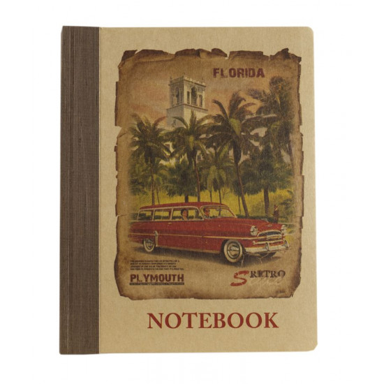Книжка записна  KRAFT А6, 96 аркушів клітинка, HB6196K (HB6196K)