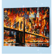 Картина по номерам "Бруклинский мост" 40*50см,крас.-акрил,кисть-3шт. (499)