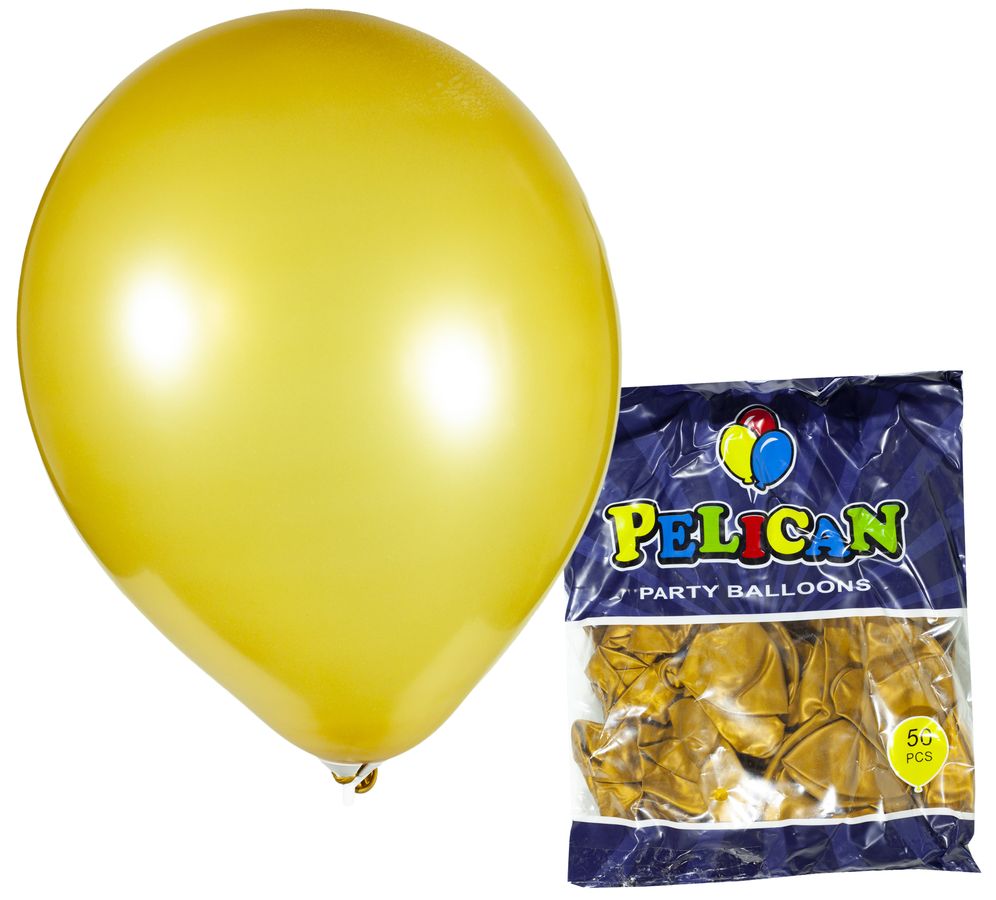 Кульки Pelican 10' (26 см), перламутр кавовий, 50шт/уп Золотий Pelican (811711/1050-711)