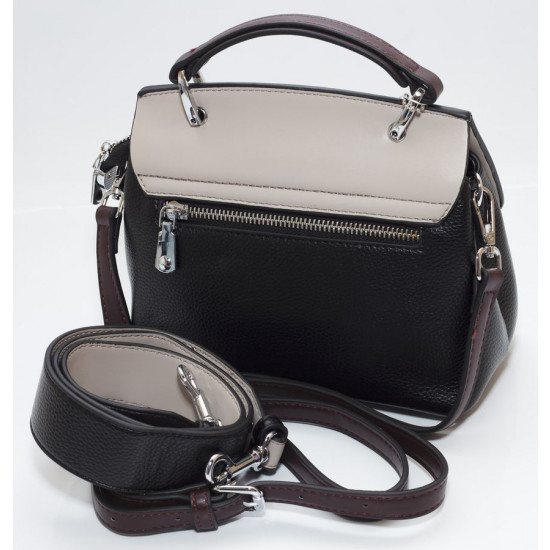 Сумка жіноча чорна 17х22см екошкіра (8606 black)