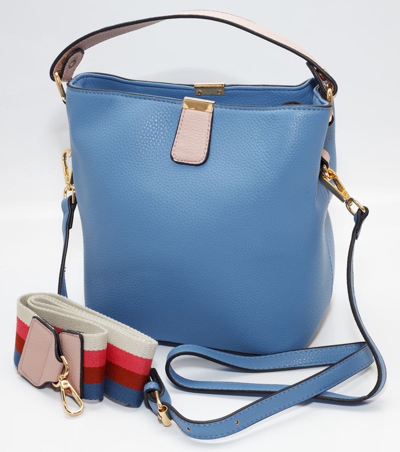 Сумка жіноча блакитна 21х25см екошкіра (A1125001 light blue)