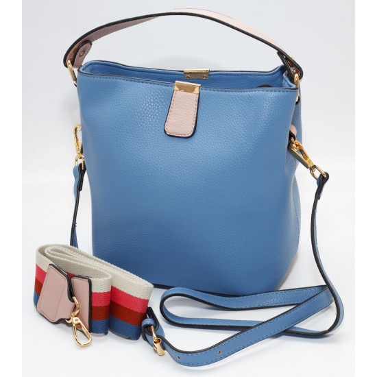 Сумка жіноча блакитна 21х25см екошкіра (A1125001 light blue)