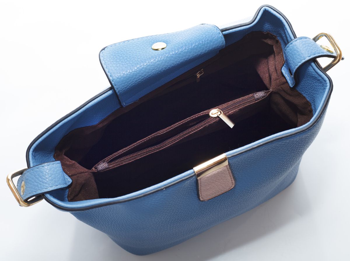 Сумка жіноча блакитна 21х25см екошкіра (A1125001 light blue)