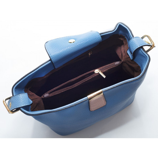 Сумка жіноча блакитна 21х25см екошкіра (A1125001 light blue)