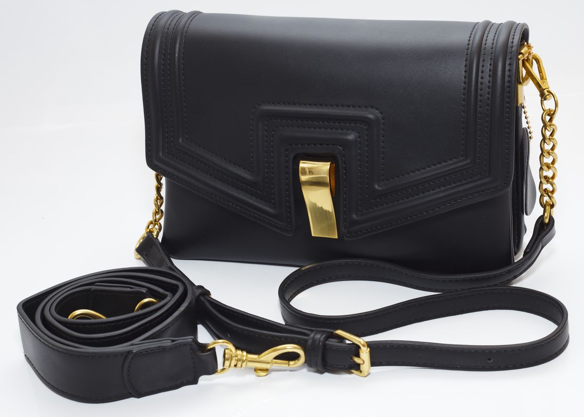 Сумка жіноча чорна 15х23см екошкіра (8096 black)