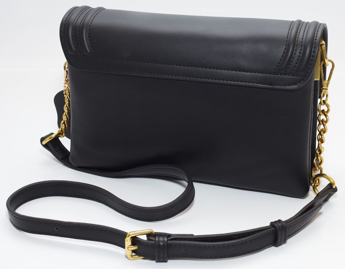 Сумка жіноча чорна 15х23см екошкіра (8096 black)