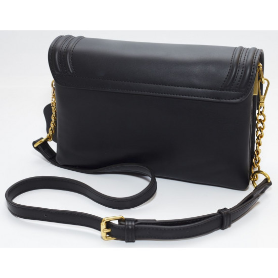 Сумка жіноча чорна 15х23см екошкіра (8096 black)