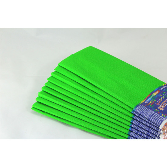 Креп-бумага 100%, 50х200см, 20г/м2 - салатная, KR110-8012 (KR110-8012)