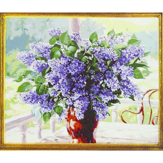 Картина по номерам 40х50, Букет сирени (1007)