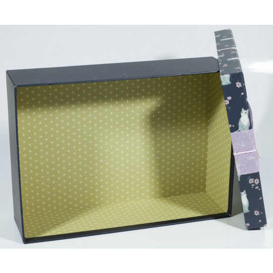 Подарункова коробка 08195-66, прямокутна чорна, 25.5х20.5х10.5cm/21.5х17.5х9.5/16.5х14.5х8.5cm 3шт. в наборі (08195-66)