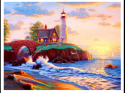 Картина за номерами "Маяк" 40 * 50см, крас.-акрил, кисть-3шт (6447)