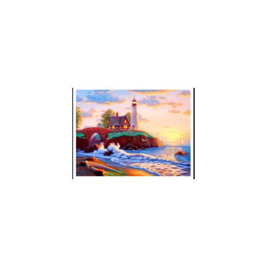 Картина за номерами "Маяк" 40 * 50см, крас.-акрил, кисть-3шт (6447)
