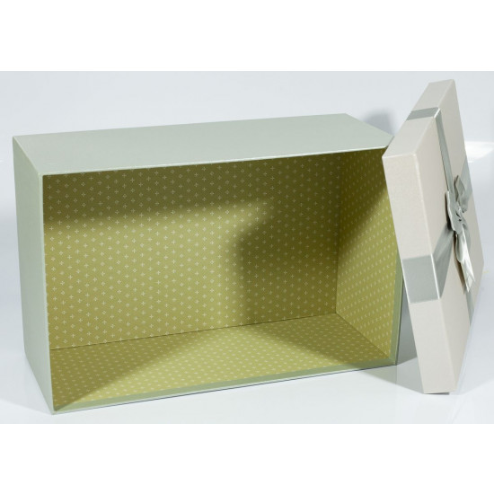 Подарункова коробка 09195-31, прямокутна сіра, 32х21х13.5cm/29х18х11.5/26х15х9.5cm 3шт. в наборі (09195-31)