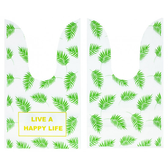 Пакет поліетиленовий "HAPPY"з вушками 17х9,5х6.5 см, 50шт. в упак (575-1-10)