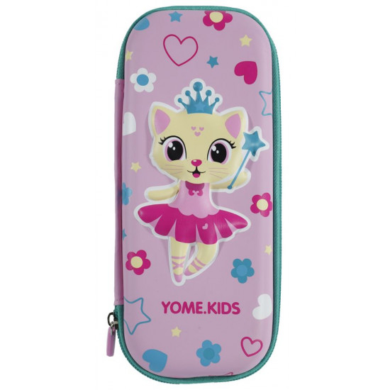 Пенал жесткий объемный "Yome kids" 23*10*4,5см органайзер PVC/BOX (P5356)