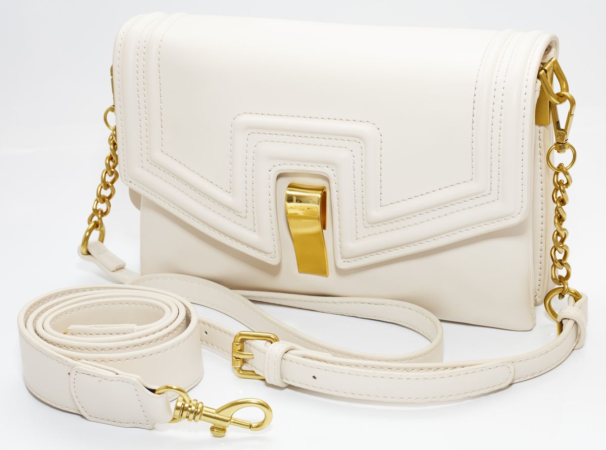 Сумка жіноча біла 15х23см екошкіра (8096 white)