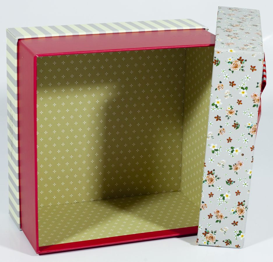 Подарункова коробка NC06-37, квадратна сіра, 20.5х20.5х11.5cm/18х18х9.5/15х15х7.5cm 3шт. в наборі (NC06-37)