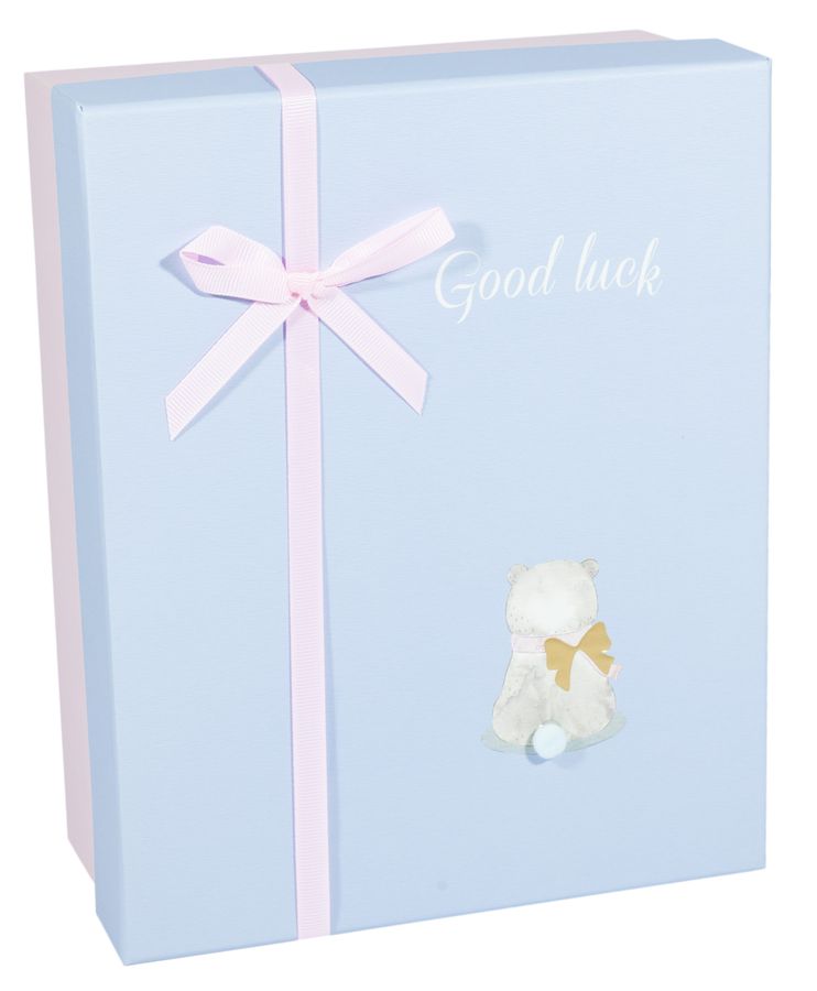 Подарункова коробка 107-42, прямокутна "good luck", 25.5х20.5х10.5cm/21.5х17.5х9.5/16.5х14.5х8.5cm 3шт. в наборі (107-42)