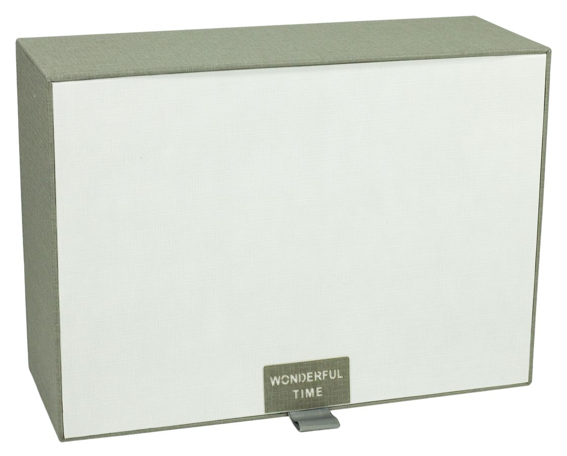 Коробка Y91342-1T-2 подарункова прямокутна біла, 30x21.5x11.5cm, з ДЕФЕКТОМ Сірий Unison (Y91342-1T-2 №1)