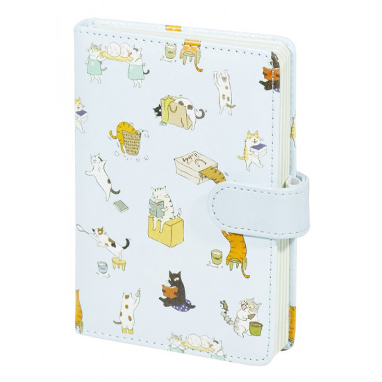Блокнот JGPB501284-6071, 50K, 10.5x14.8cm, шкірзам хлястик, 128 аркушів 4 кольори (JGPB501284-6071)
