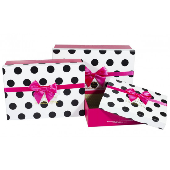Подарункова коробка 91307-9, прямокутна, 35х25х12cm/32*22*11/25*19*8cm 3шт. в наборі (91307-9)