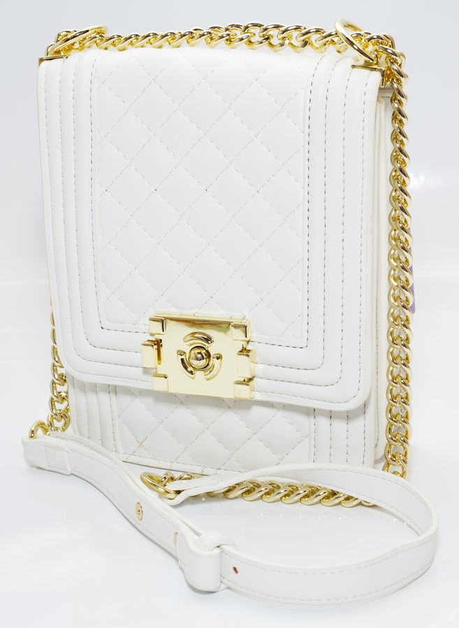 Сумка жіноча біла 20х16 екошкіра (L8113 white)