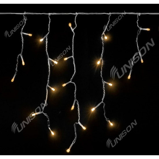 Бахрома 120 LED 3м * 0.5м, белый теплый (1503-07)