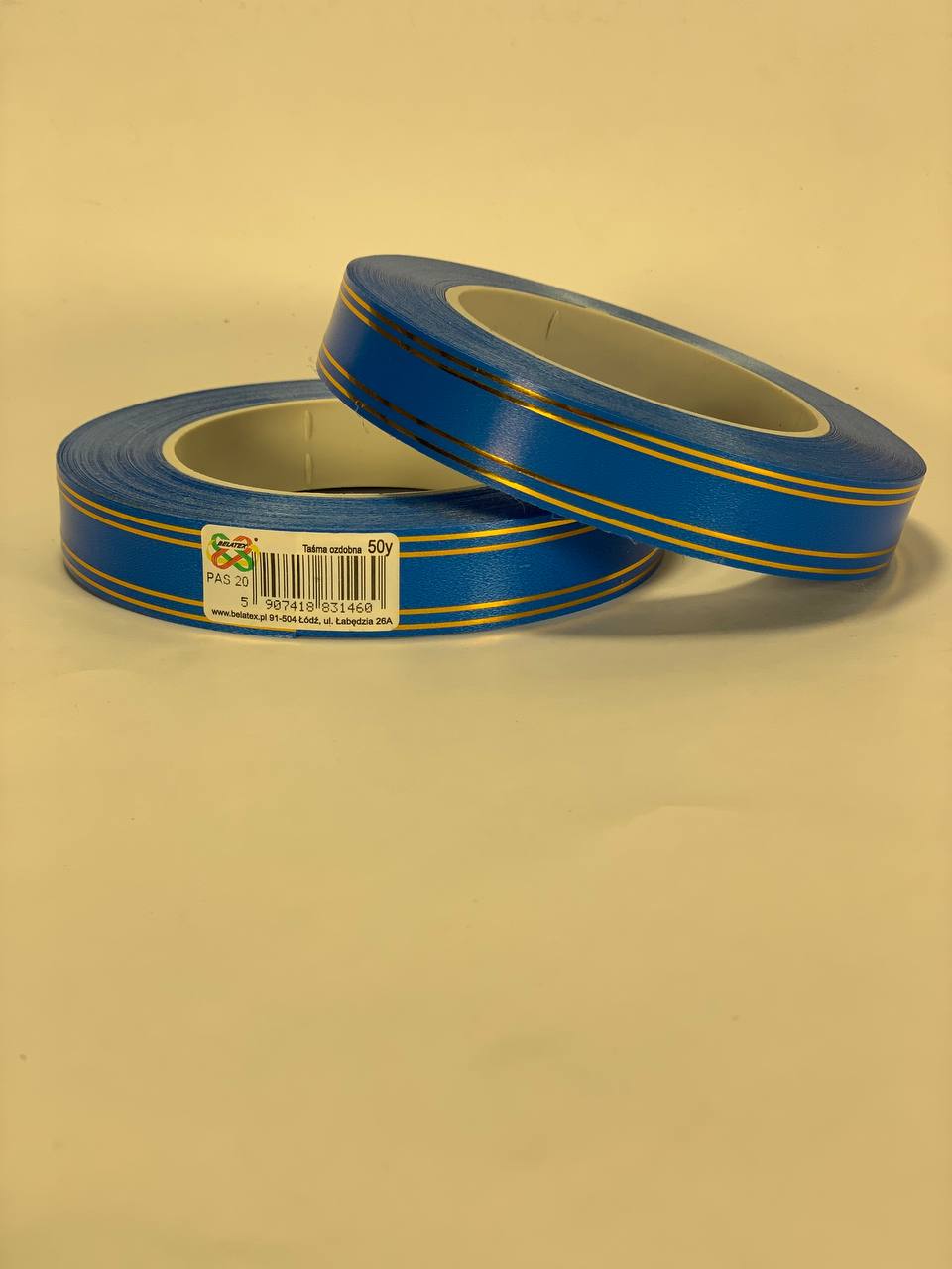 Лента пластиковая 2см х 45м Синий Unison (PAS20 -2 blue)