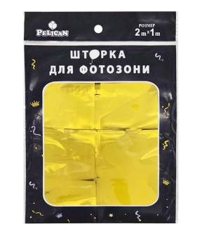 ФОТОЗОНА 2м х 1м, "Квадрат" золото Золотой Pelican (872211)