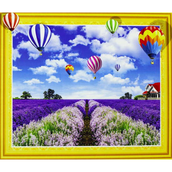 Алмазна мозаїка 3D за номерами 40*50см "Повітряні кулі" карт уп. (Полотно на рамі камені) (0479)