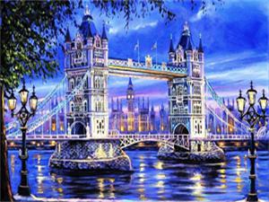 Алмазная мозаика по номерам 30*40см "Лондон" (GLD60263)