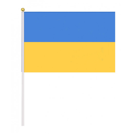 Прапор зі штоком поліестер 30 х 45см Жовто-блакитний Unison (780055)