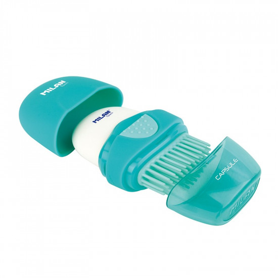 Ластик + щётка "Capsule" "TM MILAN" 5x3,5см,mix Milan (4900116)