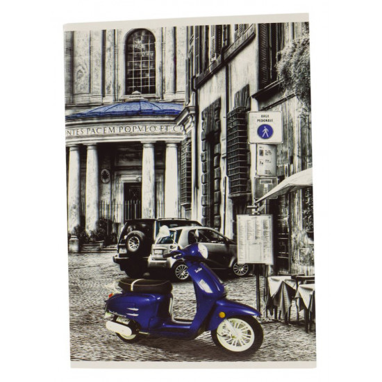 Книжка записна А5 36 аркушів клітинка Сірий Ofort (CS5236K)