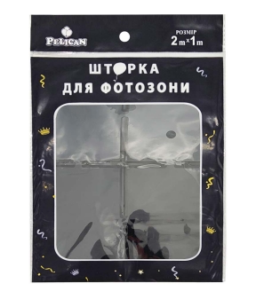 ФОТОЗОНА 2м х 1м, "Квадрат" черная Черный Pelican (872219)