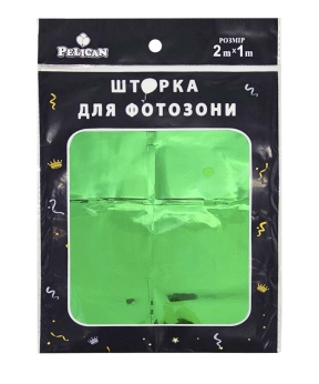 ФОТОЗОНА 2м х 1м, "Квадрат" зеленая Зеленый Pelican (872217)
