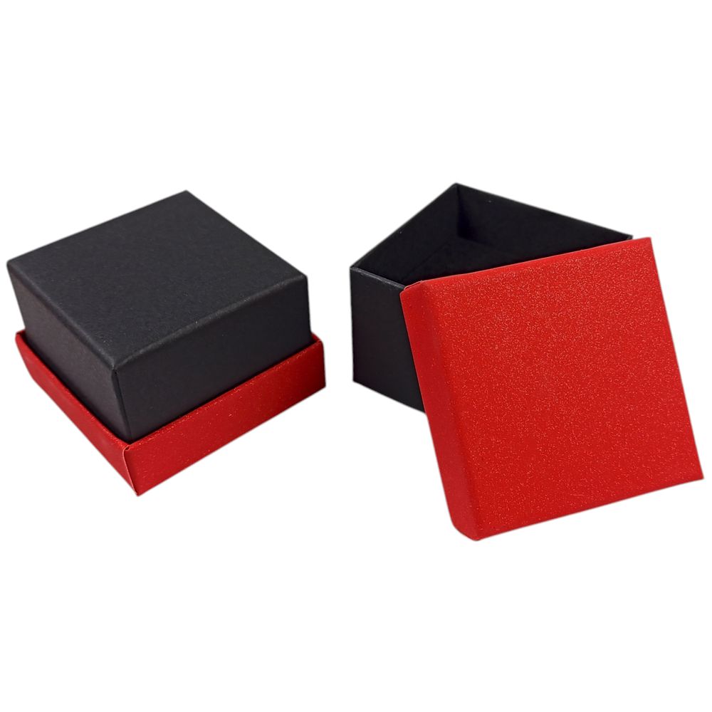 Подарункова коробка ювелірна 5 х 5 3,5см червона (J00633 red)