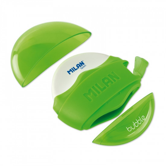 Ластик + точилка "Bubble" "TM MILAN"6,5х6,5см,mix Milan (4704116)